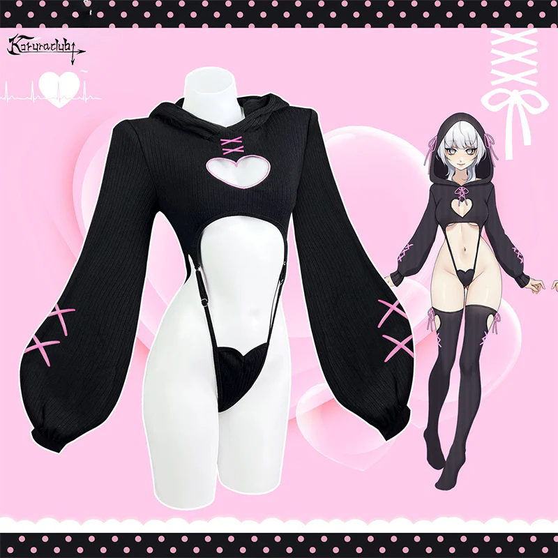 KORURACLUB-HEART HOLLOW BODYSUIT SR16