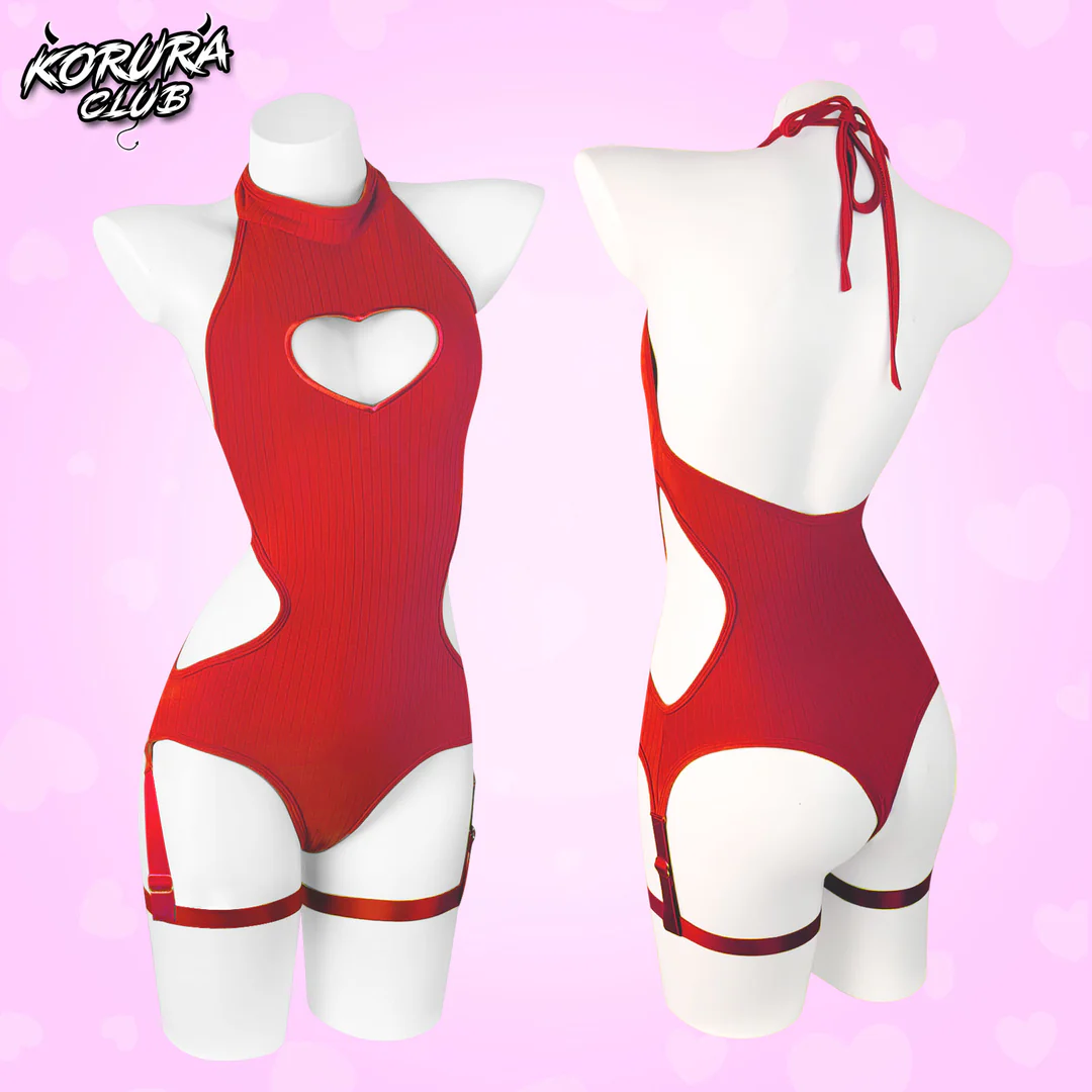 KORURACLUB-Cute Heart Bodysuit KO102