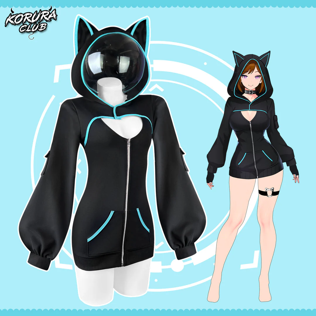 Pre-sale Cosplay Cat Hoodie Dress KO111