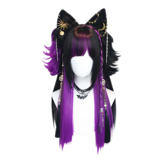 Korura Original Wig #001 Black and Purple – KuroNeko Hime