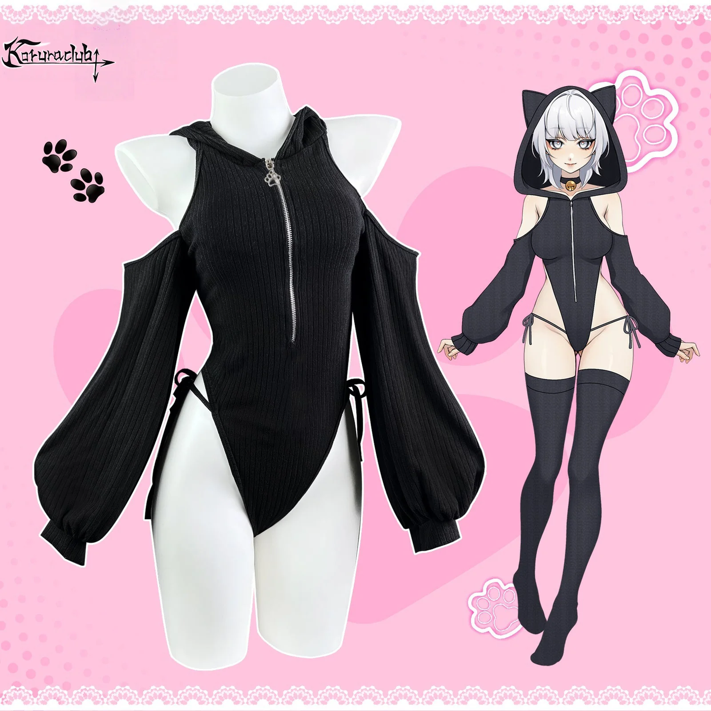 KORURACLUB-SHY NEKO BODYSUIT SR05