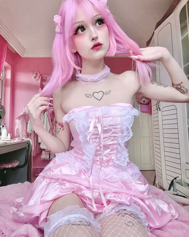 Review Cute pink princess uniform set SS2419
