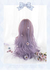 Purple curly wig WS2067