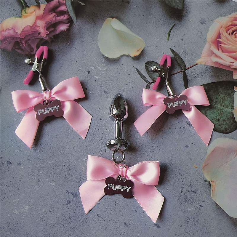 Bow puppy nipple clamps NC007
