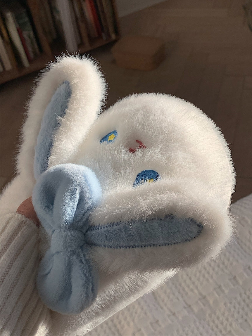 Plush bunny slippers S146
