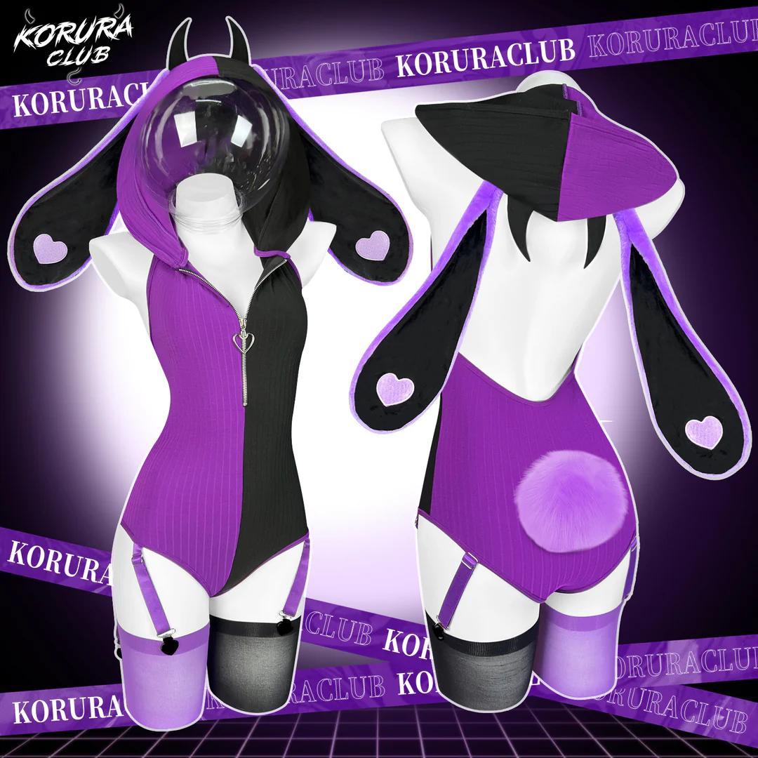 Heart Pattern Two-Tone Bunny KO129