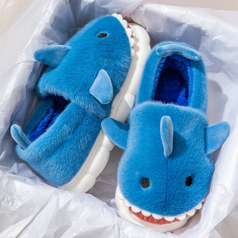 Plush shark slippers S165