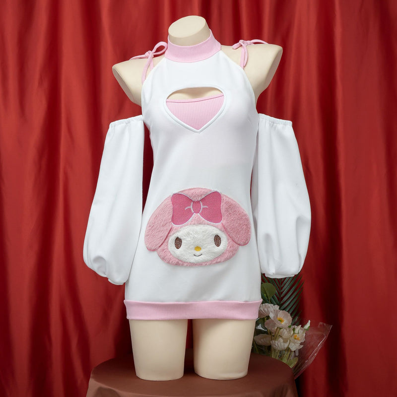Pink bunny suit S070