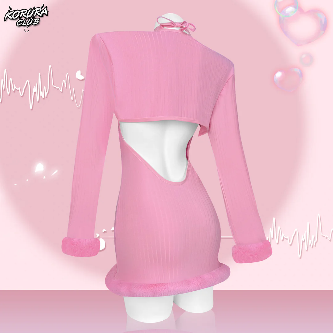 Heart-Trimmed Frayed Skirt KO116