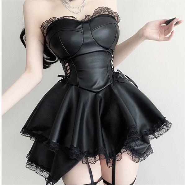 Black Wrap Dress SS3387