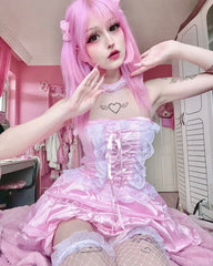 Review Cute pink princess uniform set SS2419