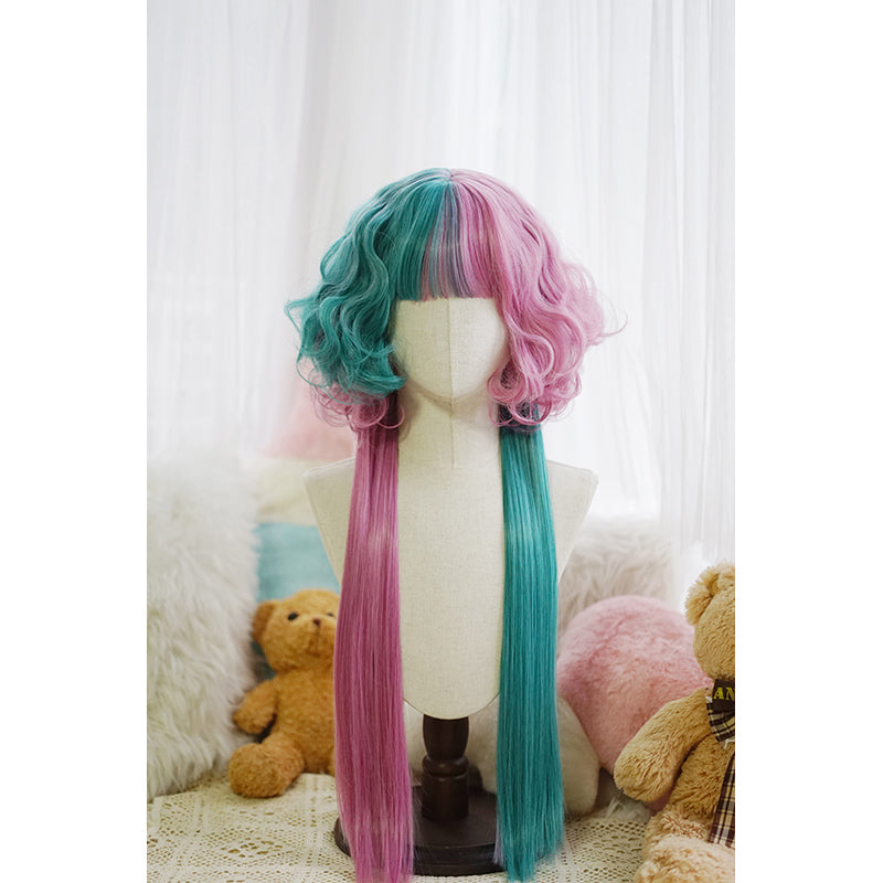Two-color jellyfish wig W002