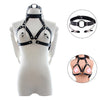 Sm Leather Breast-Baring Breast Clip Set M009