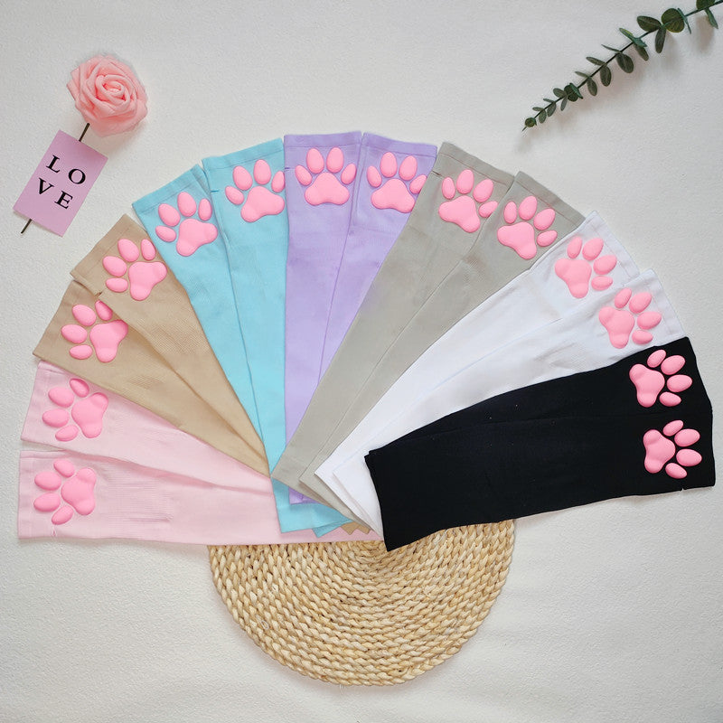 Three-dimensional cat claw sun protection sleeves S092