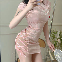 Pink Cheongsam Dress SS3293