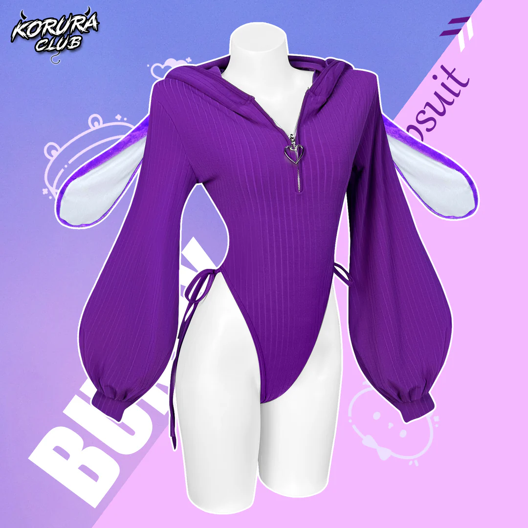 Bunny Ear Hoodie Bodysuit KO64