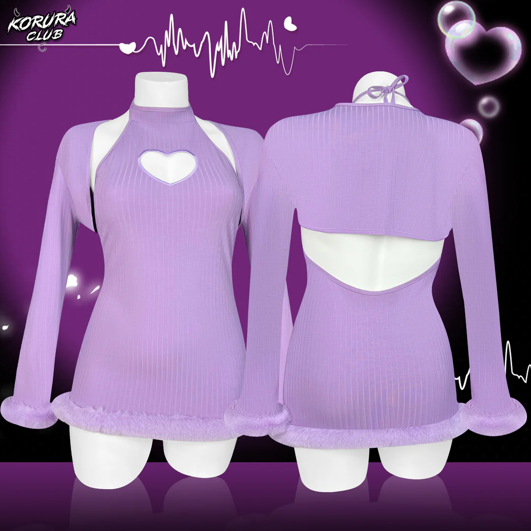 Heart-Trimmed Frayed Skirt KO116