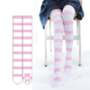 Cute Cat's Claw Striped Knee Socks SS1056