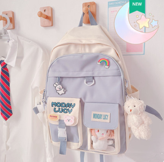Cute contrast color backpack SS2685