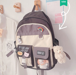 Cute contrast color backpack SS2685