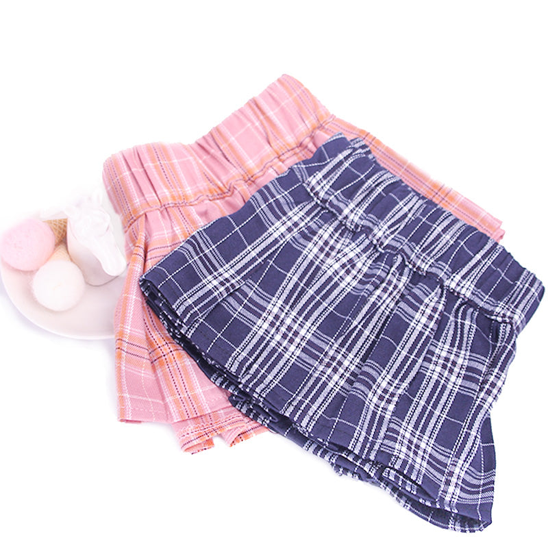 Pleated Plaid Skirt SS1035
