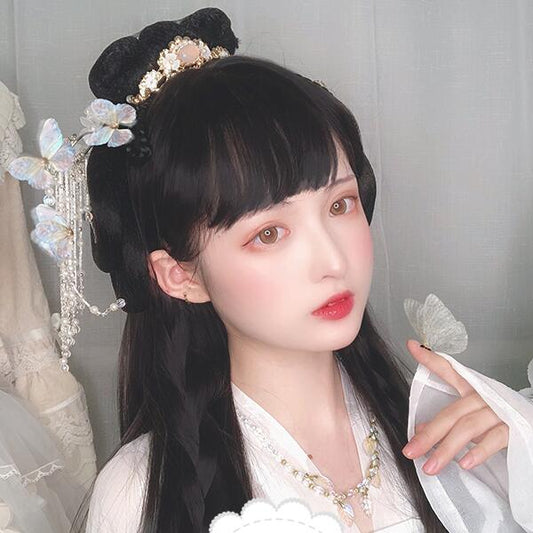 Hair Temple Hanfu Costume Model Wig WS2046
