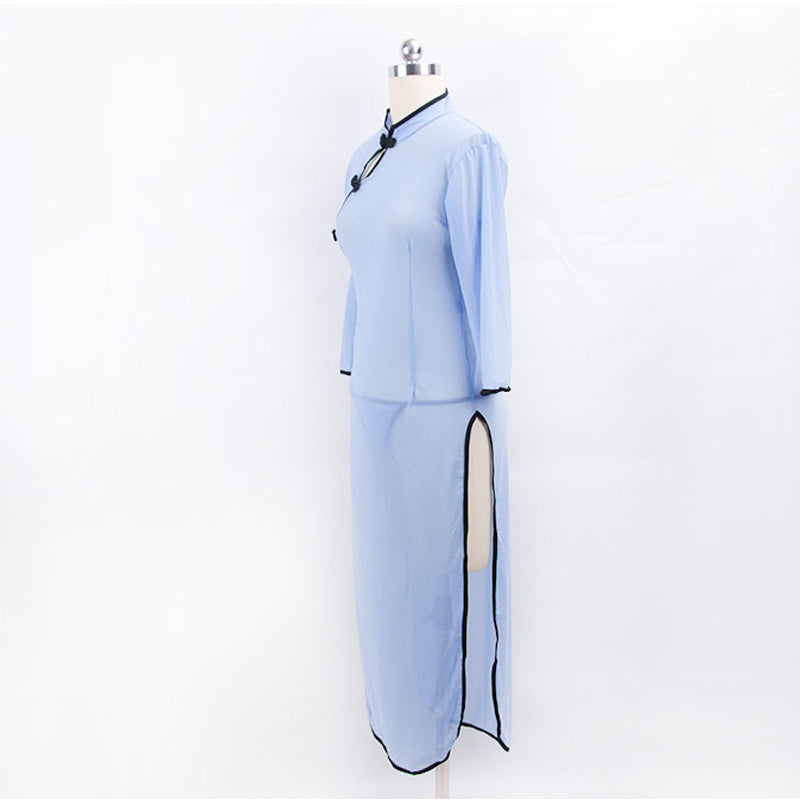 Blue Cheongsam  Nightdress SS1036