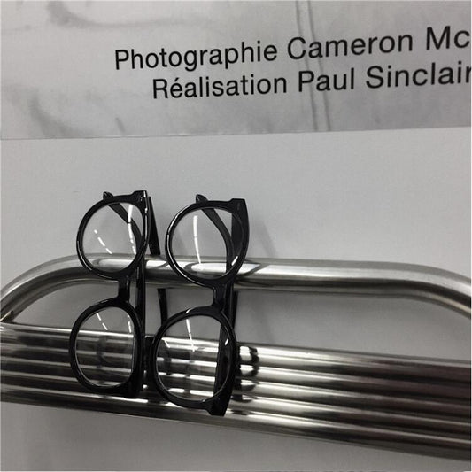 Fashion all-match black big frame glasses WS3011