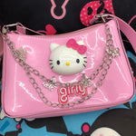 kitty cat pink crossbody bag SS2736