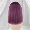 Purple sweet and cute mid-length straight wig WS2193