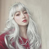 Big wave natural silver white wig WS1134