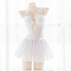 Pure white swan fluffy skirt lingerie SS1147
