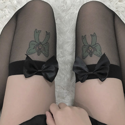 lolita bow all-match stockings SS2567