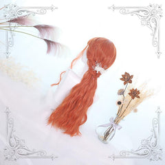 Lolita Orange Long Curly Wig  WS1071