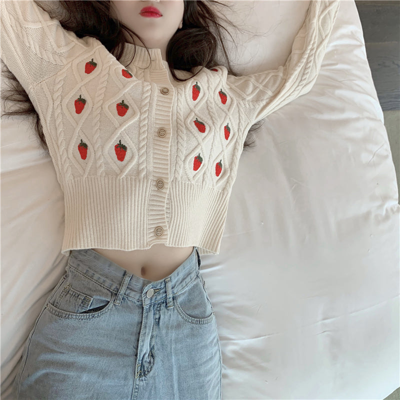 Chic strawberry sweater SS2590