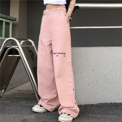 Pink cute love jeans SS2518