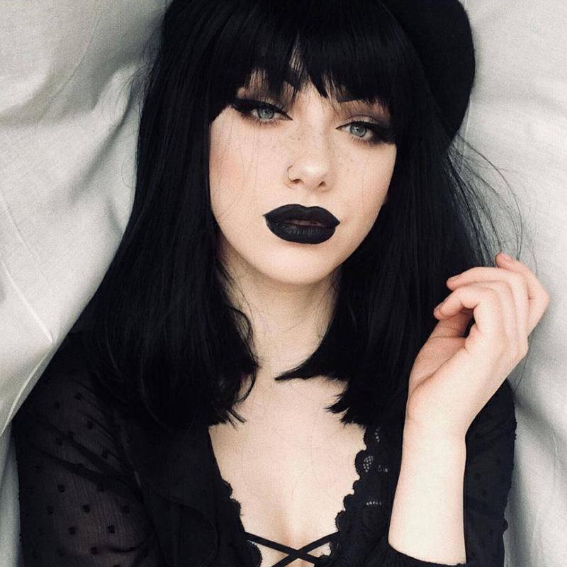 Black Lolita Gothic Wig WS1179