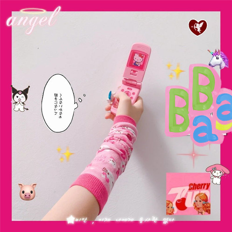 Cute pink Kitty cat sleeve ss2800