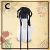 Chinese style black long straight wig WS1297