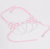 Pink strappy chain leather top SS2691