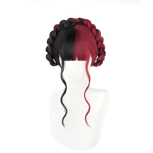 Harajuku witch cos red and black wig WS2343