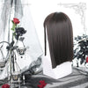 Lolita Black Brown Long Straight Wig WS1004