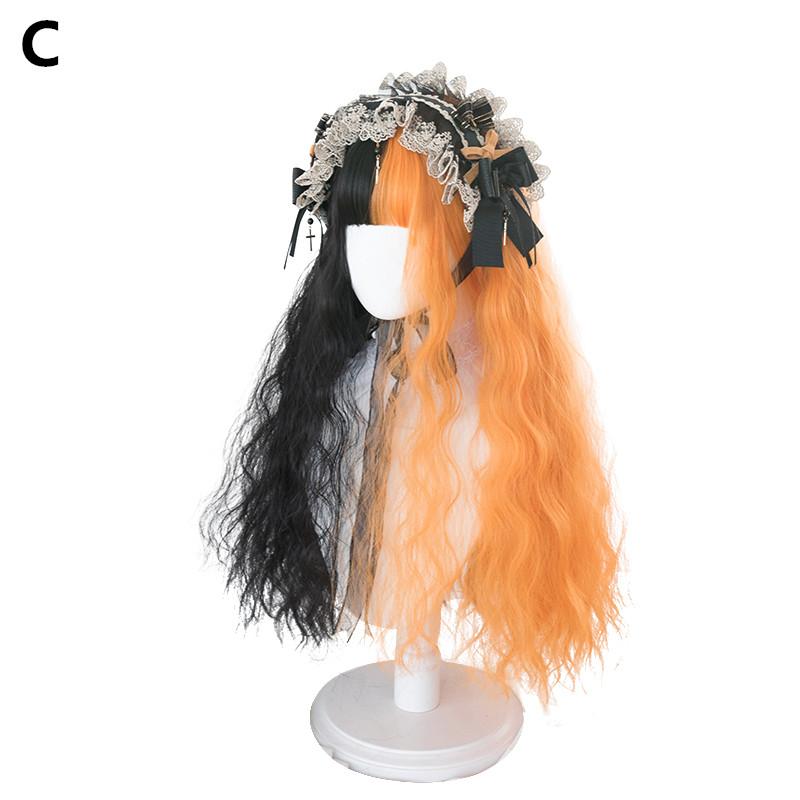 Long Straight Curly Hair Lolita Wig WS2060