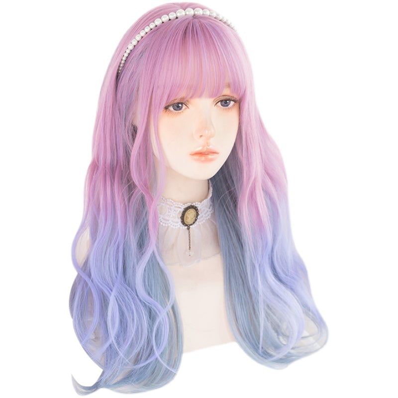 PINK BLUE GRADIENT WIG SS2818