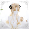 Lolita Golden Long Curly Wig   WS1062