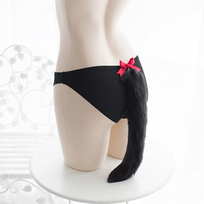 Underpants female fox cat tail fat times SS1175