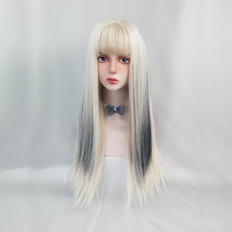 Cool Golden Mixed Black wig WS2300