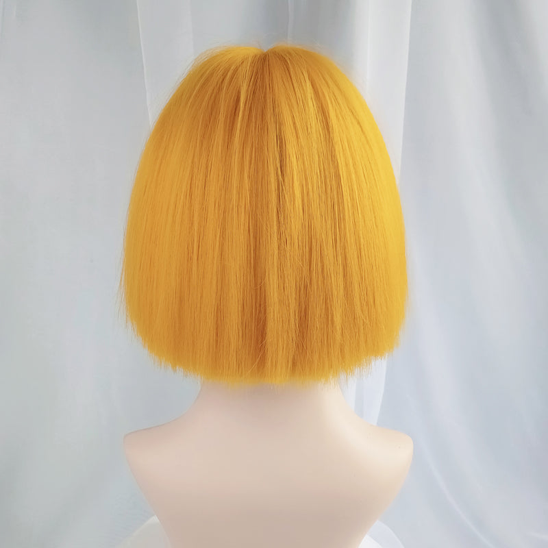 Lolita yellow cute short straight wig WS2192