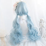 Lolita Blue curly wig WS2091