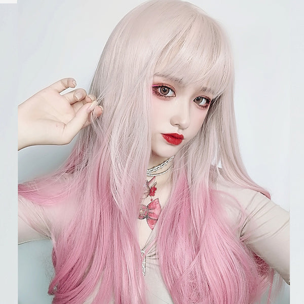 lolita pink gradient cute wig WS2261 – softshes